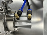 HoneMix Machine de remplissage verticale à température constante et à chauffage semi-automatique avec trémie d'agitation pour crème cosmétique liquide