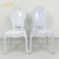 Meubles de décoration de fête d'hôtel de haute qualité acrylique chaise d'événement de mariage en gros
