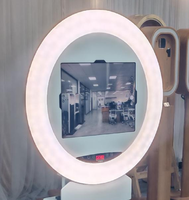 Nouvelle lampe LED annulaire haute luminosité pour iPad, cabine photo, coque en aluminium légère, détachable, installation sans outils, photomaton pour iPad