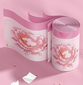 Huamaohengchun Drawstring Tear-Free Separated Plastic Can Liner for Bathroom Office Home Bedroom <b>Small</b> Garbage <b>Basket</b> Bags - Product Image 2