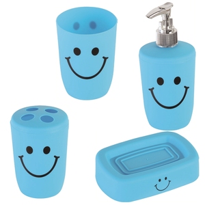 ENSEMBLE D'ACCESSOIRES BLEUS 4 PIÈCES SMILE - Product Image 1