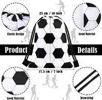 Sac à dos écologique en polyester recyclé avec cordon de serrage, sac de sport, sac de rangement pour le linge, sac pour les articles de football