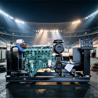 Groupe électrogène triphasé super silencieux, générateur diesel 50Hz 60Hz, tension personnalisée avec panneau de commande intelligent ATS AMF, prêt à l'exportation