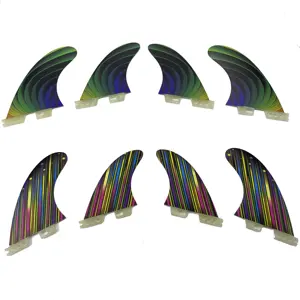 Hot Sale FCS FCS2 Future Quad Surfboard Fins 4 Fin set Surfing Fins with Custom Printing