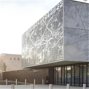 Panneau de façade en aluminium perforé moderne, revêtement mural personnalisé, épaisseur sur mesure pour l'extérieur des bâtiments commerciaux - Product Image 4