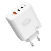 Adaptateur d'alimentation DQS USB-C 65W GaN pour ordinateur portable, charge rapide, empreinte digitale, QC3.0, PD, mural, 65W, chargeur EU US UK