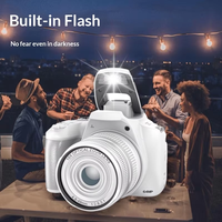 Appareil photo de photographie en extérieur 12MP avec objectif télescopique, zoom optique, design élégant et léger, fonction macro anti-tremblement électronique