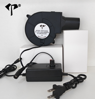 Ventilateur centrifuge OEM 9733 12V DC 97mm 1.18A 4600RPM avec contrôleur de vitesse et conduit d'air pour kit de refroidissement de barbecue