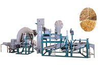 Machine automatique de décorticage d'avoine Lung Yeuk TFYM-1000 en acier au carbone, moteur horizontal, capacité 200 kg/h, taux de décorticage 98-99%, 380V