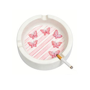 Cendrier en <span class=keywords><strong>c</strong></span>éramique portable classique de luxe, diamètre standard, pour la maison, les restaurants, emballage cadeau, personnalisation - Product Image 2