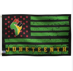 Bandiera Personalizzata per il Juneteenth per Celebrare la Liberazione degli Afroamericani, per il Mese della Storia Afroamericana, 90*150cm - Product Image 1