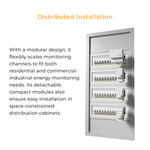 Monitor de Energía Monofásico/Bifásico/Trifásico | Más de 40 Canales | Para el hogar y EMS de uso comercial e industrial | Data Precisa a Nivel de Minutos | WiFi/LAN | API Modbus | Asistente Doméstico - Product Image 4