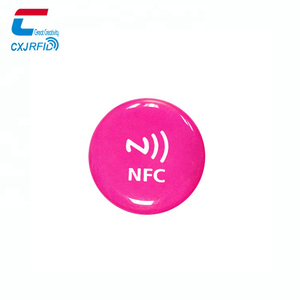 Personnaliser RFID NFC NTAG213/NTAG216 sans contact petite étiquette ronde carte de visite robinet médias sociaux partage porte-clés - Product Image 4