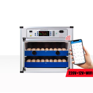 LZ-136C nóng bán 136 gà trứng lồng ấp 98% tỷ lệ nở Wifi điều khiển từ xa con lăn loại khay 220V + 12V điều kiện mới - Product Image 2