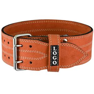 Cinturón de levantamiento de pesas de piel de vaca de 4 pulgadas de ancho, cómodo, duradero, pre-roto, producto de seguridad para Fitness de cuero genuino, 10mm - Product Image 1