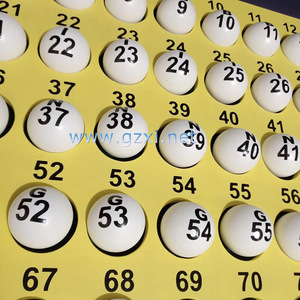 Bola de lotería digital de 40mm con impresión personalizada profesional, Bola de <span class=keywords><strong>bingo</strong></span>, bola con logotipo de juego - Product Image 2