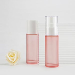 Flacon en <span class=keywords><strong>verre</strong></span> translucide rose brillant mat de 30 ml - Product Image 3