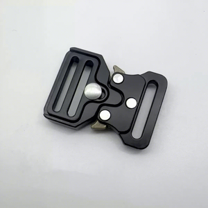 공장 직접 가격 무거운 실버 금속 측면 릴리스 20mm 금속 버클 - Product Image 5