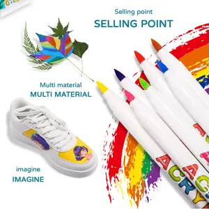Canetas de tinta acrílica baratos 84 cores Marcadores de tinta permanente secagem rápida para Rock Wood Metal Kids DIY Craft Paint Marker Pen