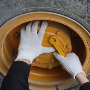 Guantes De Fábrica Ligeros De Algodón Tejido Blancos, Negros Y Multicolores Para Trabajo Y Construcción - Product Image 6