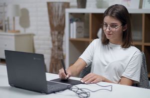 Máy tính bảng vẽ kỹ thuật số 6X 4 inch Giao diện viết máy tính di động vẽ tay với thiết kế USB Máy tính bảng Máy tính bảng vẽ đồ họa - Product Image 2