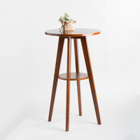 Vente en gros de meubles de restaurant de luxe nordique Pub Cafe Home Patio Outdoor Tabouret de bar en bois haut