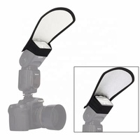 Diffuseur de flash pour appareil photo double face argent/blanc 2-en-1, boîte à lumière réflectrice, réflecteur de lumière flash photo pour appareils photo Nikon et Sony