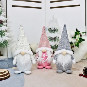 Usine de haute qualité fait à la main suédoise Tomte <span class=keywords><strong>scandinave</strong></span> père noël <span class=keywords><strong>elfe</strong></span> ornements sans visage Rudolph poupée gnome de noël pour la maison - Product Image 5