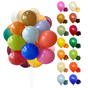 Ballons en latex rétro de couleur <span class=keywords><strong>rouge</strong></span> vin, rose sable, <span class=keywords><strong>blanc</strong></span> peau, ronds, mat, vintage, pour décoration de fête, vente en gros 2026, 5, 10, 12, 18 pouces - Product Image 1