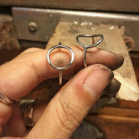 Bague ouverte en acier inoxydable EMANCO, minimaliste, géométrique, plaquée or 14 carats, plaquée argent, pour femmes, pour les fêtes et le quotidien