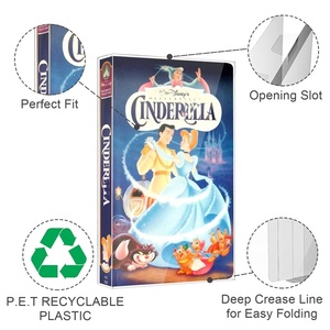 Kotak Penyimpanan Kaset PET Transparan, Pelindung, Penutup Debu untuk Wadah Plastik <span class=keywords><strong>VHS</strong></span> - Product Image 3