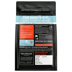Eco Friendly Material Custom 500g 700g 2LB 5LB Clear Recycled <b>Whey</b> <b>Protein</b> Powder <b>Bag</b> Resealable Sealing <b>Protein</b> Powder <b>Bag</b> - Product Image 3
