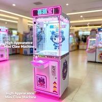 Mesin Cakar Boneka Mini Arcade, Dioperasikan dengan Koin, Mainan Hewan Boneka Logam, Garansi 1 Tahun, untuk Taman Hiburan