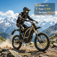 Nouveau produit Suron pour L3E 24,5 kW 520 Nm 74 V Moto électrique tout-terrain 520 Nm