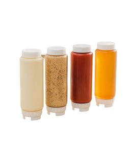 Food Grade Manufacturer Supplies Double Headed <b>Squeeze</b> Sauce <b>Bottle</b> Tomato Salad Dressing Leak Proof Easy Open End YC-600ML - Product Image 1