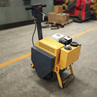 Rouleau compresseur compact léger à tambour unique, petit rouleau vibratoire pour routes, asphalte et sol, rouleau compresseur routier de 0,5 à 1 tonne