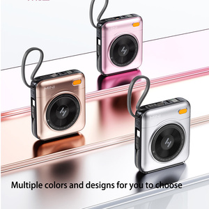 สินค้าใหม่10000mAh PD 22.5W ชาร์จเร็ว LED <span class=keywords><strong>แบ</strong></span><span class=keywords><strong>ต</strong></span>เตอรี่ลิเธียมโพลิเมอร์บางเฉียบสายชาร์จโทรศัพท์มือถือแบบพกพาน่ารัก - Product Image 3