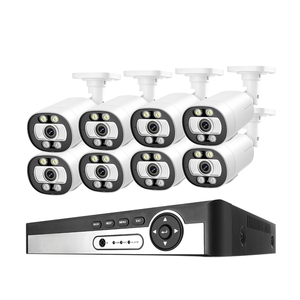 8 kênh 4K 8MP GIÁM SÁT POE IP <span class=keywords><strong>Camera</strong></span> đầy đủ màu sắc tầm nhìn ban đêm CCTV <span class=keywords><strong>Camera</strong></span> an ninh Hệ thống thiết lập - Product Image 1