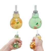 Juguete Antiestrés de Silicona RXS, Divertido Juguete Sensorial de Burbujas para Aliviar la Ansiedad, Juguete de Frutas en Forma de Bulbo Suave