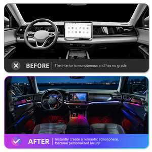 Pour <span class=keywords><strong>VW</strong></span> Teramont pour Atlas, mise à niveau de l'éclairage ambiant de la voiture, LED, contrôle multifonction, éclairage intérieur automobile coloré, LED Symphony - Product Image 4