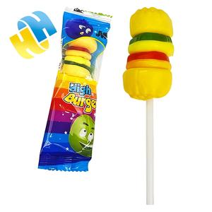 Caramelos Duros Halal Mixtos con Sabor a Frutas al por Mayor, Piruletas de Hamburguesa, Caramelos de Cera, Caja Multicolor, Embalaje para Niños, Juguete de Caramelo, OEM - Product Image 5