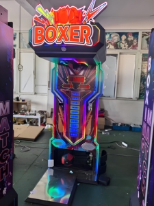 Máquina de <span class=keywords><strong>Boxeo</strong></span> y Patadas con Orificios, Máquina de Juego Arcade de Medición de Fuerza para Hombres Fuertes, Operada con Monedas - Product Image 4