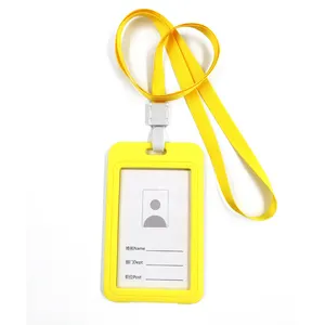 Clip per porta carte d'identità con cordini per Badge per dipendenti a sublimazione della tintura retrattile in plastica di moda aziendale personalizzata in fabbrica