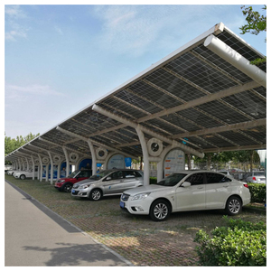 Sistema di Montaggio per Carport Solare in Alluminio Impermeabile, <span class=keywords><strong>Struttura</strong></span> per Tettoia Parcheggio Fotovoltaico, Carico Vento 60m/s, Garanzia 25 Anni, Dimensioni Personalizzabili - Product Image 1