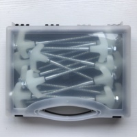 Piquet de tente de cheville de tente de vis d'approvisionnement d'usine de vente chaude avec la boîte de rangement pour le camping extérieur