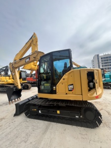 Mini-excavatrice hydraulique d'occasion CAT 307.5 Caterpillar 7 tonnes sur chenilles pour la construction et les travaux de terrassement - Product Image 4