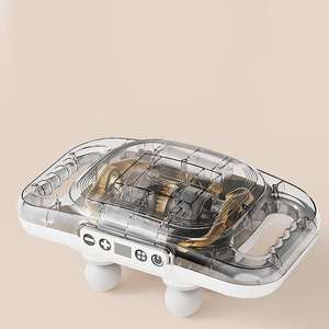 Pistola de masaje eléctrica multi-cabezal, mini, portátil, universal, para relajación muscular de cuerpo completo, masajeador de meridianos cervicales. - Product Image 4