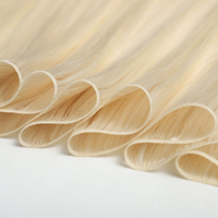 Extensions de cheveux naturels vierges 100% vietnamiens européens, double épaisseur, nouveau modèle, doux, fins, noués à la main, trame invisible Genius Weft, vente en gros