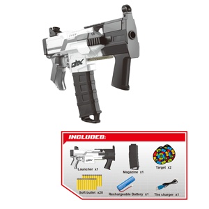 ปืนของเล่นแบบชาร์จไฟได้ชุดลูกดอกโฟมไฟฟ้าพร้อมเสียงและกระสุน VS ปืน <span class=keywords><strong>MP5K</strong></span> - Product Image 2