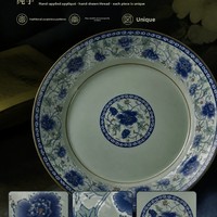 Magnifiques assiettes à plantes en céramique de haute qualité de 7 pouces et 8 pouces, plats de service, résistants au micro-ondes, modernes, minimalistes, neufs